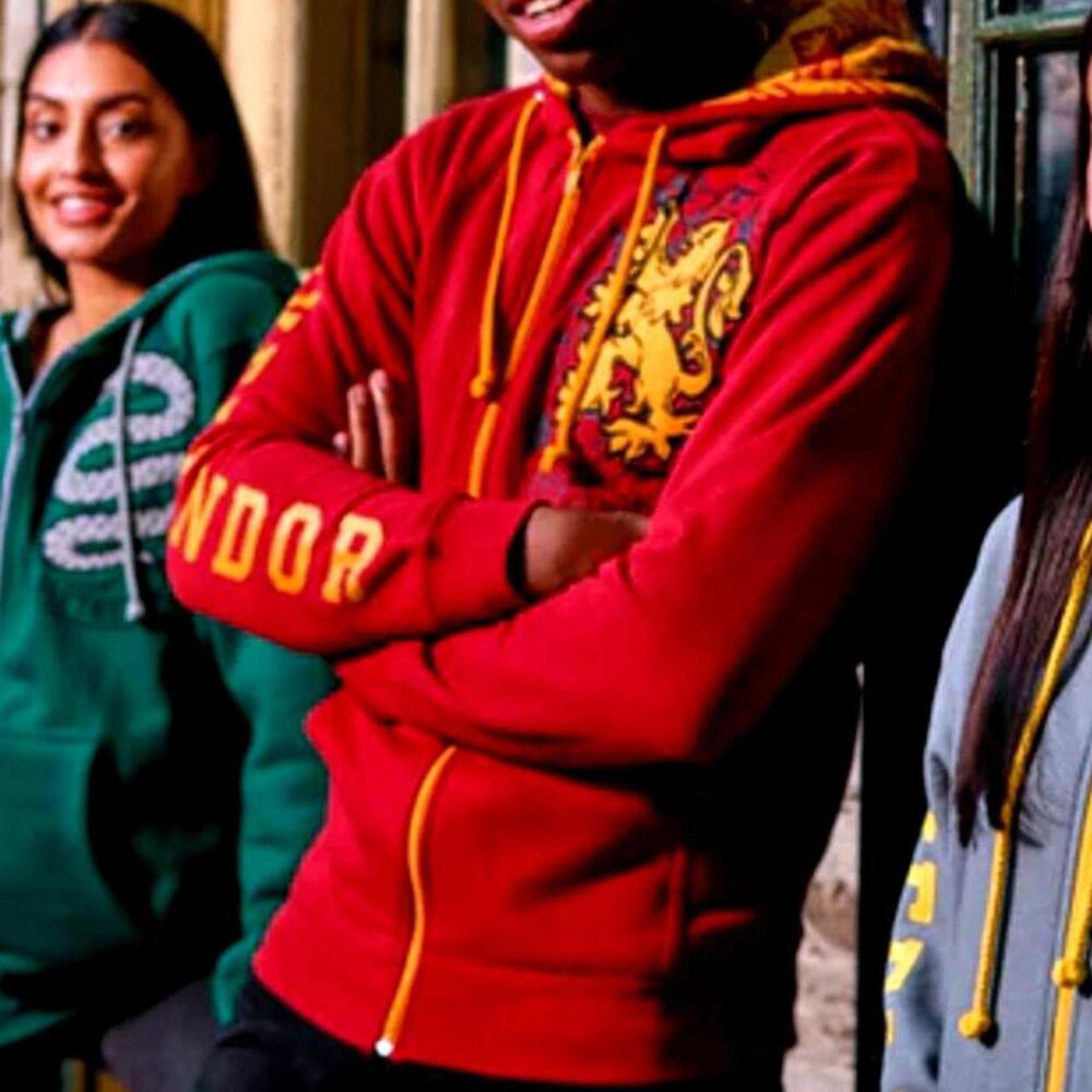 GRYFFINDOR™ Harry Potter (XS) Scarlet Red Sweatshirt Hoodie Zip-Up/ Cotton Blend